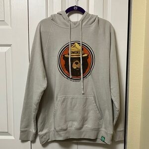 Smokey Bear Light Gray Hoodie
